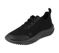Clarks Ladies Clarks Cloudsteppers Platform Trainers - Solevana Tie - Black - UK 4