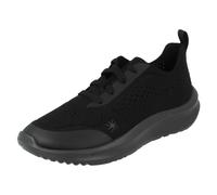 Clarks Ladies Clarks Cloudsteppers Platform Trainers - Solevana Tie - Black - UK 5.5