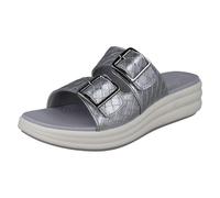 Clarks Ladies Clarks Cloudsteppers Woven Mule Sandals Drift Buckle - Silver Metallic - UK 6