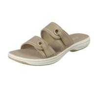 Clarks Ladies Clarks Dual Strap Sandals Brinkley Maye - Sand - UK 8