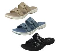 Clarks Ladies Clarks Dual Strap Sandals Brinkley Maye - White - UK 6