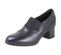 (Black, UK 6.5) Ladies Clarks Elasticated Panel Trouser Shoes - Shaya Tess