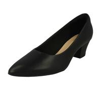 Clarks Women's Teresa Step Pump, Black (Black Leather), 5.5 UK