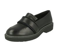 Clarks Ladies Clarks Flat Loafer Inspired Shoes Alexa Ruby - Black - UK 3