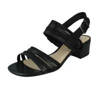 Clarks Ladies Clarks Heeled Slingback Sandals Caroleigh Bess - Black - UK 7