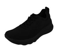 Clarks Ladies Clarks Lace Up Trainer Circuit Tie - Black/Black - UK 8