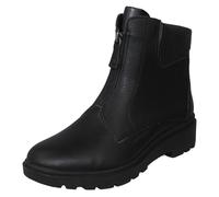 Clarks Ladies Clarks Lightweight Front Zip Low Heel Casual Ankle Boots Calla Zip - Black - UK 7