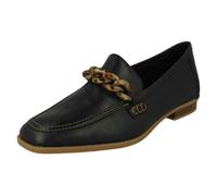 Clarks Ladies Loafer Style Smart Shoes Sarafyna Iris - Black Leather- UK Size 7D - EU Size 41 - US Size 9.5M
