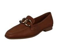 Clarks Ladies Clarks Loafer Style Smart Shoes Sarafyna Iris - Tan (25) - UK 6