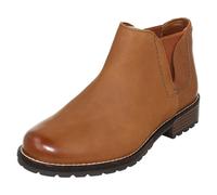 Clarks Ladies Clarks Low Heel Chelsea Casual Ankle Boots Clarkwell Demi - Dark Tan - UK 8