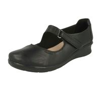 Clarks Ladies Clarks Mary Jane Style Shoes - Hope Henley - Black - UK 7 - E