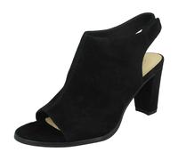 Clarks Ladies Clarks Peep Toe Heels Kaylin85 Sling - Black - UK 6