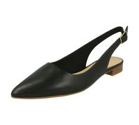 Clarks Women's Laina15 Sling Loafers, Black Black Leather Black Leather, 4.5 UK