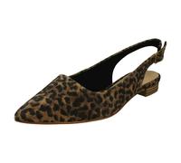 Clarks Ladies Clarks Sling Back Shoes Laina15 Sling - Leopard Print - UK 6.5