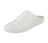 Clarks Ladies Clarks Slip On Mule Shoes Glove Ella - White - UK 4.5