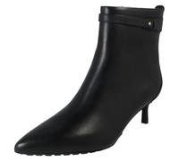 Clarks Ladies Clarks Smart Zip Fastening Heeled Ankle Boots Adela Up - Black - UK 8