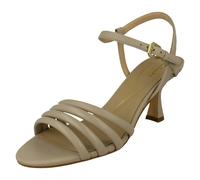 Clarks Ladies Clarks Strappy Heeled Sandals Amali May - Sand - UK 6.5