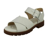 Clarks Ladies Clarks Strappy Summer Sandals Orinoco Cross - Off White - UK 5