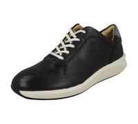 Clarks Ladies Clarks Stylish Lace Up Heeled Trainers Un Rio Mix - Navy - UK 5.5