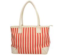 Clarks Ladies Clarks Summer Tote Bag Magnolia Lane - Red/Cream (Red) - Large