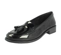 Clarks Havisham Edge Loafer Black Patent Slip Ons,loafers Black 6.5-Wide Fit