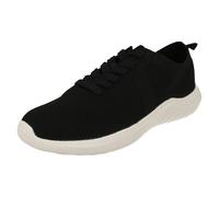 Clarks Ladies CLOUDSTEPPERS By Clarks Lightweight Cushion Soft Trainers Nova Glint - Black - UK 3