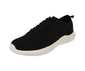 Clarks Ladies CLOUDSTEPPERS By Clarks Lightweight Cushion Soft Trainers Nova Glint - Black - UK 3
