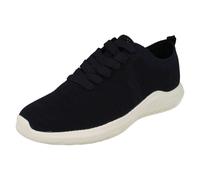 Clarks Ladies CLOUDSTEPPERS By Clarks Lightweight Cushion Soft Trainers Nova Glint - Dark Navy - UK 3