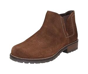 Clarks Ladies Low Heel Chelsea Casual Ankle Boots Clarkwell Demi - Dark Brown Combi - UK Size 5E - EU Size 38 - US Size 7.5W
