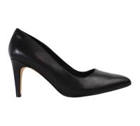 Clarks Women's Laina Rae Closed Toe Pumps, Black Black Leather, 3 UK