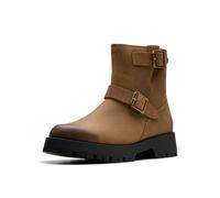 Clarks Ledwick Haley Womens Dark Sand Oily, 4.5
