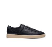 Clarks Lockford Lace Navy Leather Lace Up In Blue Blue