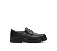 Clarks Boys 261783247 Oxford Flat, Black Leather, 5.5 UK