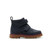 Clarks Lorcam Hi Toddler Navy Ankle Boots in Blue | Size: 4.5-Wide Fit Clarks Blue 4.5-Wide Fit