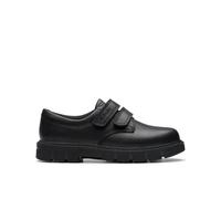 Clarks Lorcam Loop K, Black, Size 1 Older Black