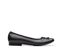 Clarks Women's Loreleigh Rae Ballet Flat, Black Leather, 4 UK