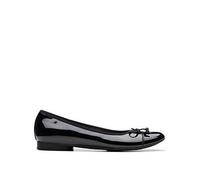 Clarks Loreleigh Rae Black Patent Slip Ons,ballet Pumps Black