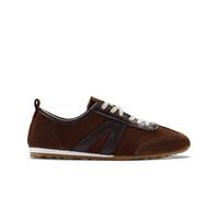 Clarks Lorenza Lo Brown Suede Trainers Brown 5-Standard Fit