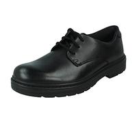 Clarks Loxham Derby Y Boys Senior School Shoes 4 UK Black