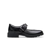 (Black, UK 5 Child) Girls Clarks Mary Jane Style Shoes Loxham Walk Y