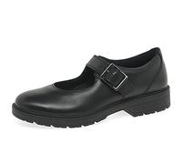 (Black, UK 6.5 Child) Girls Clarks Mary Jane Style Shoes Loxham Walk Y