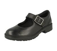 (Black, UK 3 Child) Girls Clarks Mary Jane Style Shoes Loxham Walk Y