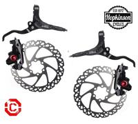Clarks M2 Hydraulic Front & Rear Disc Brake SET - Black / Pair / 160mm Black