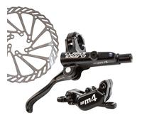 Clarks Disc Brake Set M4 - Hydraulic, 4-Piston Front & Rear with 180/160mm Rotors - Black
