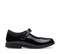 Clarks Magic Step Bar O Girls School Shoes 13 Black Patent