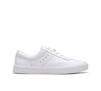 Clarks Women's Makea Court White Leather Trainers | Size: 4-Standard Fit Clarks White 4-Standard Fit