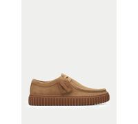 Clarks male Torhill Lo Suede Shoes - 9 - Brown, Brown,Brown Suede