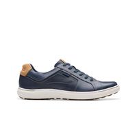 Mapstone Lace Navy Leather Trainers Clarks Blue 6.5-Standard Fit