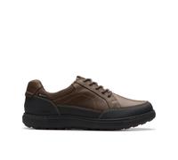 Clarks Mapstone Lo Gore-Tex Dark Brown Leather Trainers Brown 6.5-Standard Fit