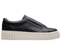 Clarks Women's Mayhill Bay Sneaker, Black Leather, 8 UK